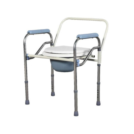 Chaise de toilette fixe à hauteur variable